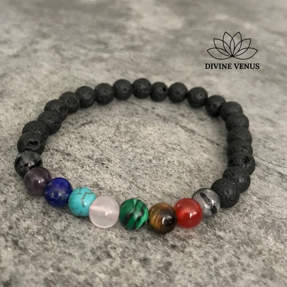 Chakra Healing Bracelet - Handmade Natural Stones - Picture 6 of 8